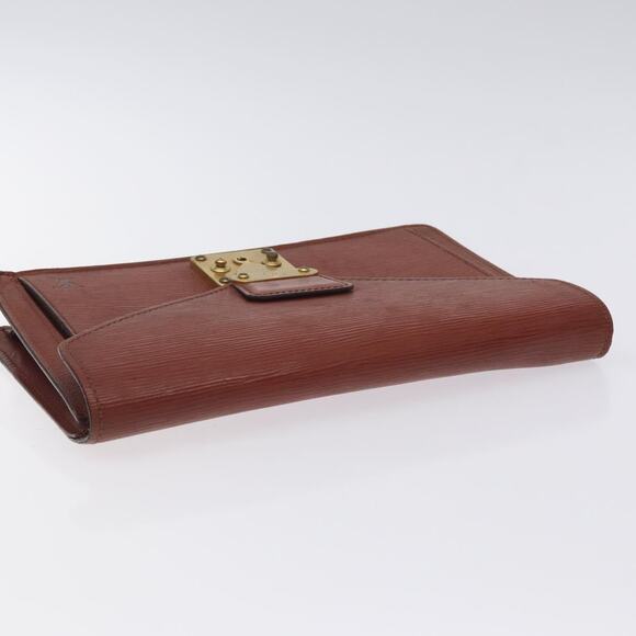 LOUIS VUITTON Epi Serie Dragonne Hand Bag Brown M52618 - Picture 5 of 16